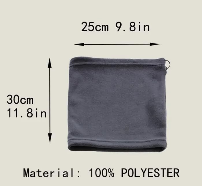 AEE® Unisex Polar Boyunluk – Ayarlanabilir Bere & Boyunluk | Çok Fonksiyonlu Kışlık Rüzgar Kesici | Polar Kumaş, Yumuşak ve Sıcak Tutucu Erkek Kadın - Görsel 5