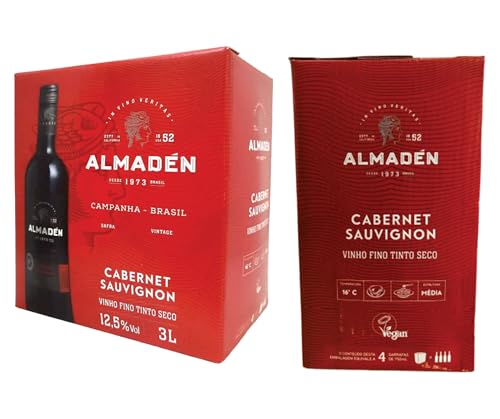 6L Vinho Fino Tinto Seco - Cabernet Sauvignon - 2 Box