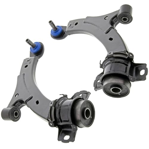 Image of Detroit Axle - 6pc Front End Suspension Kit for Ford Mustang 2010-14 2 Lower Control Arms with Ball Joints Sway Bar Links Outer Tie Rod Ends Replacement