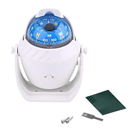 VIGORFLYRUN PARTS LTD 1pc Boussoles Bateaux Navigation, Marine Bateau Navire Boussole Navigation Extérieure ABS Lumières LED