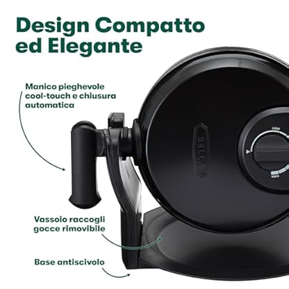 Bella Rotating Waffle Maker, Black – Bild 4