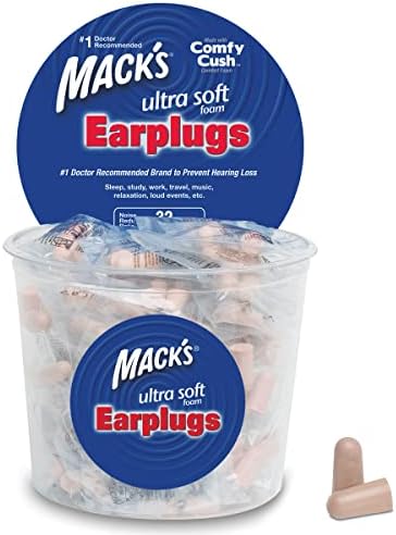 Mack's Mackâs Snore Blockers Soft Foam Earplugs, 50 Pair â 32 DB High NRR, 3 - View #8
