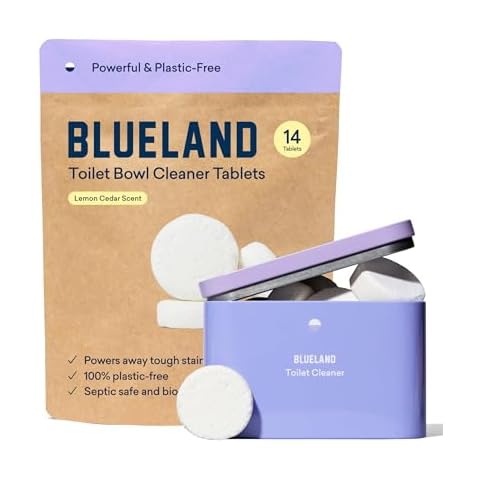 BLUELAND Toilet Bowl Cleaner Set - Eco-Friendly & Effective Cover