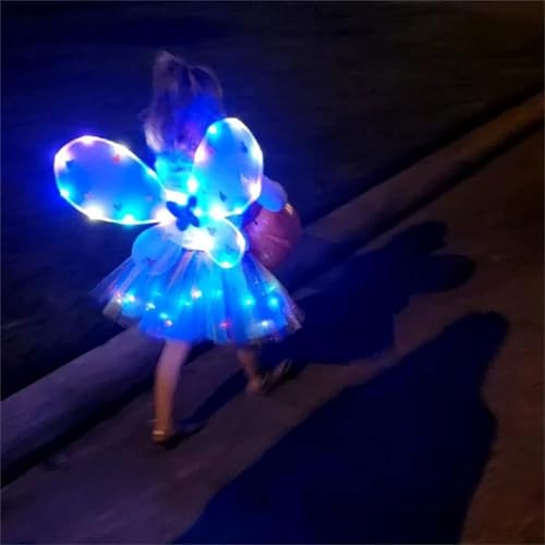 Disfraz de alas led de mariposa para niñas miniatura 4