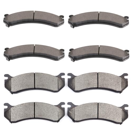 Image of SCITOO D785 D784 Front Rear Semi-Metallic Brake Pads Sets Fit For Chevrolet Silverado 1500 / Silverado 1500 HD,For GMC Sierra 1500 / Sierra 1500 HD /Sierra 3500 HD /Yukon XL 2500,For Hummer H2