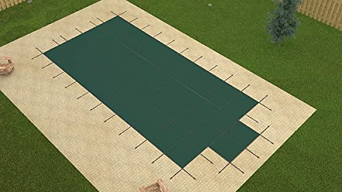 GLI Pool 16x32ft Cubierta de Seguridad Malla Gris miniatura 1