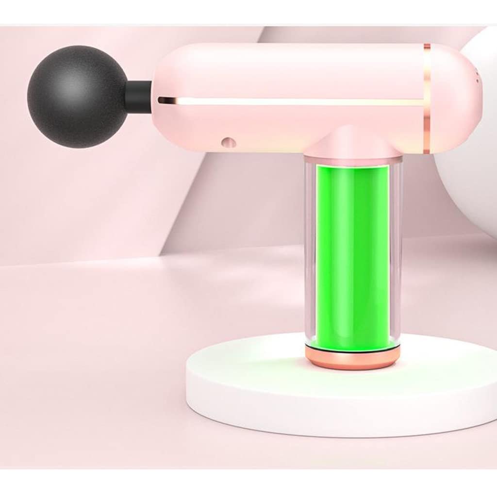 XMING 4 głowice masujące pistolet do masażu dziewczyny Mini masażer mięśni profesjonalnej klasy Home Fitness wielofunkcyjny cichy instrument z membraną mięśniową (Color : Bianco)