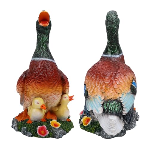 Statue de canard en résine décoration extérieure et étagère intérieure - 4