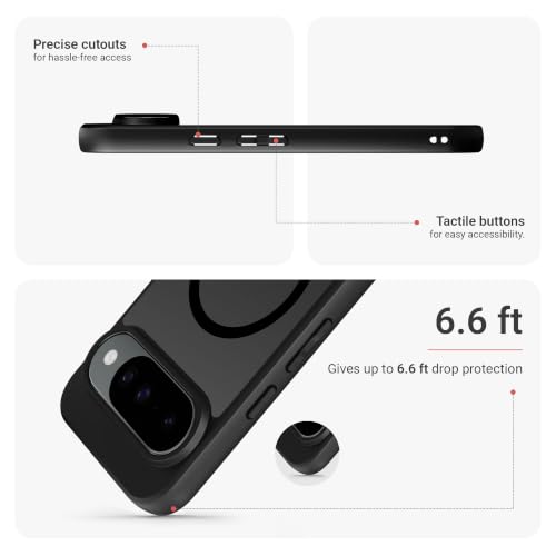 Image of DailyObjects Nimbus 2.0 Magnetic Phone Case Cover Compatible with Google Pixel 10 | Wireless Charging Slim Back Cover | 2 Layer Edge Protection & Shockproof