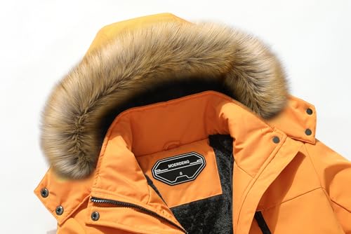 Image of MOERDENG Women's Waterproof Ski Snow Jacket Winter Warm Hooded Snow Coat Mountain Windproof Ski Jacket For Women