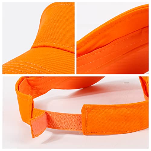 Image of HH HOFNEN Sports Sun Visor Hats Cotton Twill Ball Adjustable Sun Caps for Men Women
