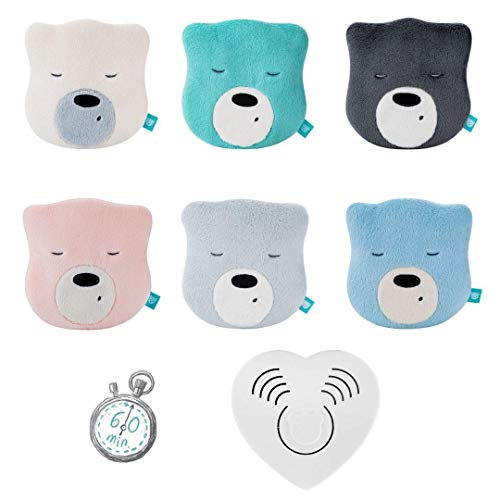 Szumisie Myhummy Mini Tête Écru Blanc Bruit Jouet avec Basic Dispositif Son Convient De La Naissance, 60 Minutes Fade Away (Mini Ecru)