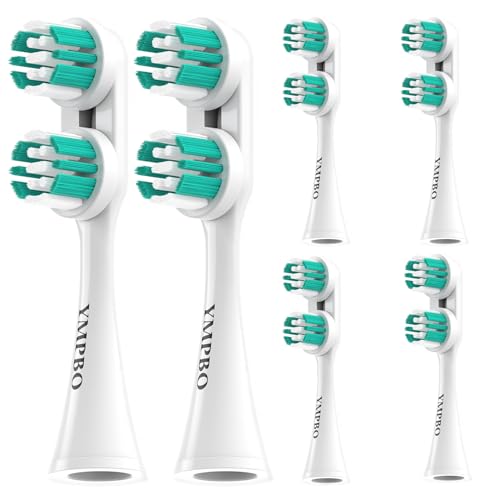 6 Pack Replacement Heads Compatible with Spinbrush Electric Toothbrush Adults Brush Head Replacement Refill