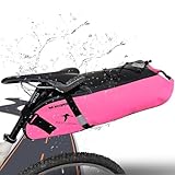 Red Loon Fahrrad Satteltasche Fahrradsitz Tasche Backloader Bike Packing   15Ltr   wasserdicht reißfest   Rollverschluß   Fahrradtasche Packtasche Radtasche aus LKW Plane
