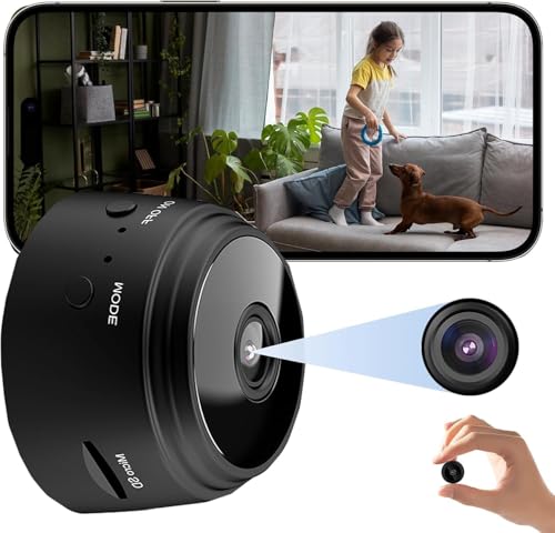 Image of 1080P WiFi Wireless Nanny Camera for Pet Baby Home Office Security Small Monitor Video Camera with App Control Cloud /SD Storage (Magnet Camera)
