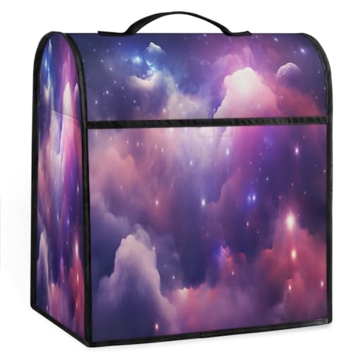Coffee Maker Cover Galaxy Pattern Kitchen Appliance Covers Small Appliance Covers Blender Cover Juicer Cover Dust Covers for Kitchen Appliances with Top Handle and Pockets,Washable,B474