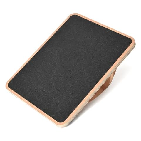 Ergohead Standing Desk Anti Fatigue Mat Balance Board, Exercise Wooden Wobble Board Stability Rocker Perfect for Office, Workstation, Home, Gym, Kitchen (Rotate 360°) Cover