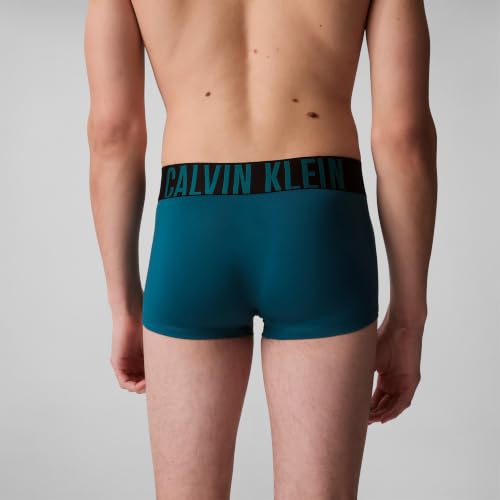 Calvin Klein Herren Intense Power 3er-Pack Low Rise Trunk, Aqua Bar, Schwarz, Brisk Blue, X-Large – Ansicht 3