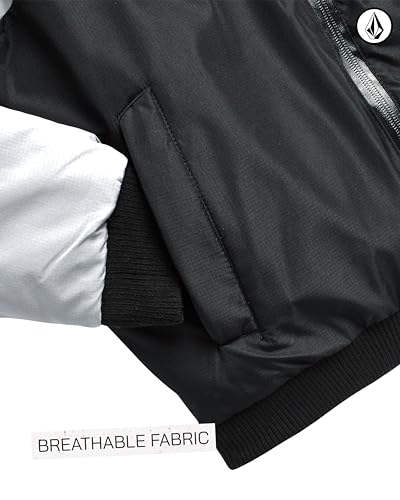 Volcom Boys Winter Coat - Reversible Zip Up Jacket Breathable Hooded Puffer Coat Kids Outerwear Jackets and Coats (4-20)4