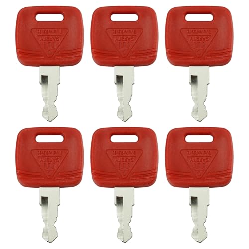 RE183935 RE71557 Key Replacement for J-OHN Deere Tractor 2038R 5320 3120 3320 3720 4210 4320 4510 4710 5045E 5103 5203 7130 7230 8330 7810 9510 and 4730(Pack of 6)