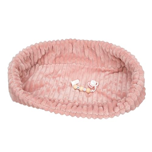 ARIAS - Reborn Lola Puppe, 40 cm, mit weißer Kleidung und rosa Mütze und Babywanne, Neugeborenes mit Vinylkörper, Windelzubehör, Schnuller und Schnuller, Spielzeug für Kinder ab 3 Jahren (ARI98110) – Bild 8