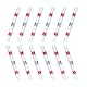 JOYELEC 100stk Kabelverbinder，Lötverbinder mit Schrumpfschlauch，22-18AWG(0.5mm²-1.0mm²) Wasserdicht Schrumpfverbinder，Schrumpfschweißen Stoßverbinder (100 Stücke rot in Säcken)