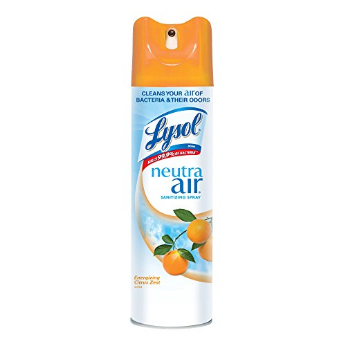 Lysol Neutra Air Sanitizing Spray, Citrus Zest, 16oz, Air Freshener, Odor Neutralizer