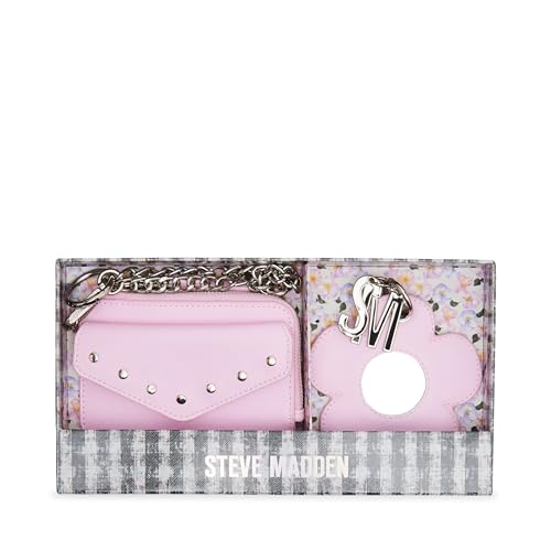 Steve Madden Women's Blooms Wallet & Flower Mirror Box Set
