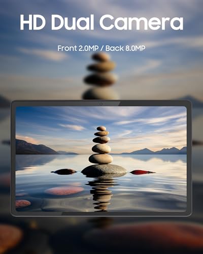Image of PEICHENG Tablet with Keyboard and Case, Android 13.0 10.4 inch, 16GB RAM + 128GB ROM, 2000x1200 2K FHD, Powerful 2.0GHz 2.4G & 5G CPU & WiFi 6, Bluetooth 5.0, 2 in 1 Tab, Color