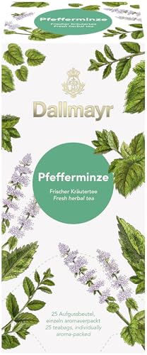 Dallmayr Tee Aufgussbeutel - Pfefferminz, 1er Pack (25 Beutel)