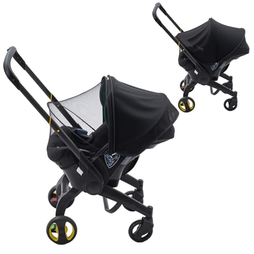 Image of Sun Shade for Doona, Baby Car Seat Cover with Sunshade UV Protection, Summer Mosquito Net for Carseat, Breathable Lightweight Canopy Covers for Girls Boys