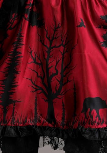 Disfraz Caperucita Roja para Niñas con Capa y Vestido miniatura 5