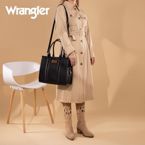 Image of Montana West x Wrangler Tote Bags Purses for Women Work Top-Handle Handbags with Strap