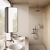 Utilisations multiples et gain de place : ce miroir est non seulement joli dans le design, mais aussi très pratique. Vous pouvez accrocher le miroir dans le couloir, la chambre, la salle de bain, l'hôtel, l'appartement, etc. Ou vous pouvez simplement utiliser le miroir comme un grand miroir d'habillage. Avec le design mural compact, le miroir peut économiser de l'espace.