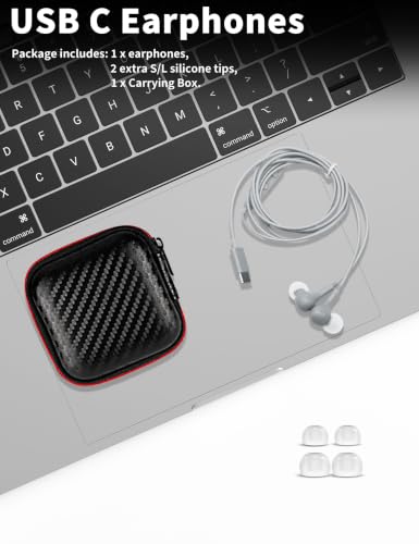 Image of USB C Headphone for Samsung S26 S25 FE S24 A16 A17 Z Wired Earbuds Magnetic
