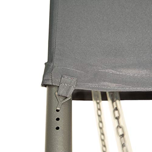 Sunnyglade 7.6'L X 4.5'W X 6.7' Swing Hammock Canopy Swing Hanging Bed For Backyard,Garden, Patio, Porch, Dark Grey #TOP3