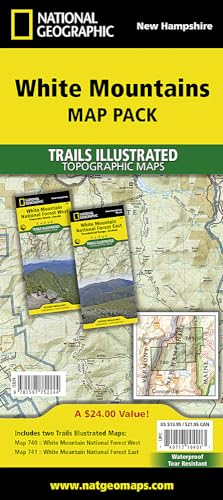 White Mountain National Forest [Map Pack Bundle] (National Geographic Trails Illustrated Map)