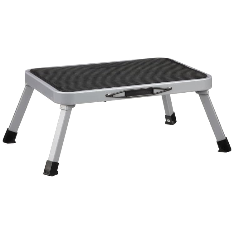 Folding Camping Step Stool for Caravan & Motorhome – Portable Non-Slip Campervan Step with Anti-Skid Surface – Lightweight Foldable Outdoor Step for RV, Caravan, Kitchen & Garage Use