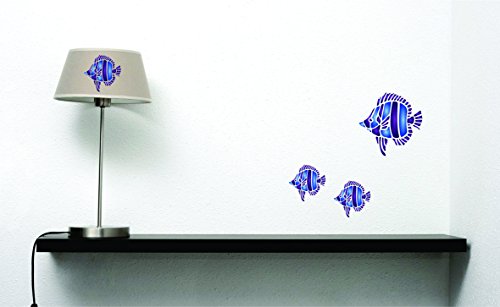 Stencil a forma di pesce - 11,5 x 11,5 cm (M)