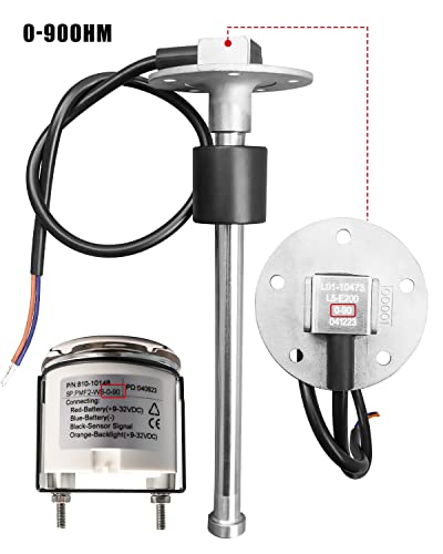 Image of 0-90ohm Stainless Steel Waterproof Gas Water Fuel Level Sensor, 6 inch(150mm) Boat Fuel Tank Sending Unit, for Marine Car RV Truck Vehicle, for 6.3 inch-6.9 inch(160-175mm) Fuel Tank
