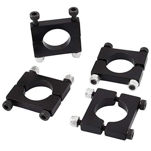 Aexit RC Quadcopter Electrical equipment Hexrcopter 16mm Carbon Fiber Tube Black Aluminum Clamp Clip 4Pcs