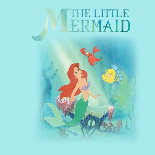 Disney Girls Princess Little Mermaid Trio Slim Fit, Scoop Hem Racerback Tank2