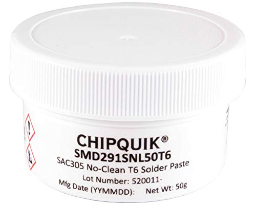Pâte à braser SAC305 T6 sans résidu pour soudure micro-électronique net