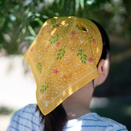Image of WHTE MOSS Bandana - 100% Cotton Extra Soft Scarf Handkerchief for Men & Women