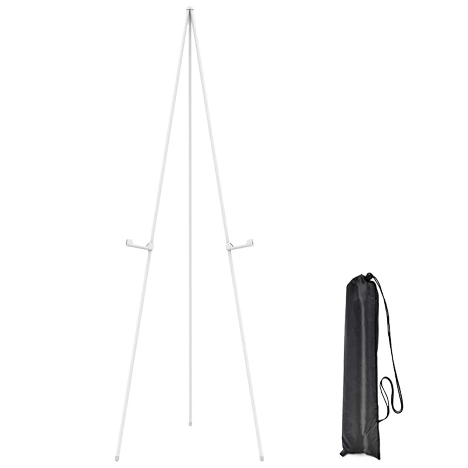 MKYYIOED Plate Display Stand Easel Stand Tall Easels Collapsable Portable Poster White Metal For Display Wedding Sign