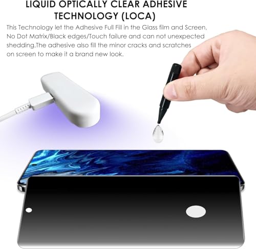 Image of EZ-GLAZ Privacy Tempered Glass for OnePlus 13 (Pack of 1) | Curved UV Privacy Glass | 9H Hardness | Anti-Spy Screen Protector | Fingerprint Unlock Support | HD Clarity | Case Friendly