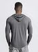 BEILU Men's Fashion Athletic Hoodies Workout Sweatshirt Long Sleeve Lightweight Casual Pullover Drawstring Hoodie Grey-M