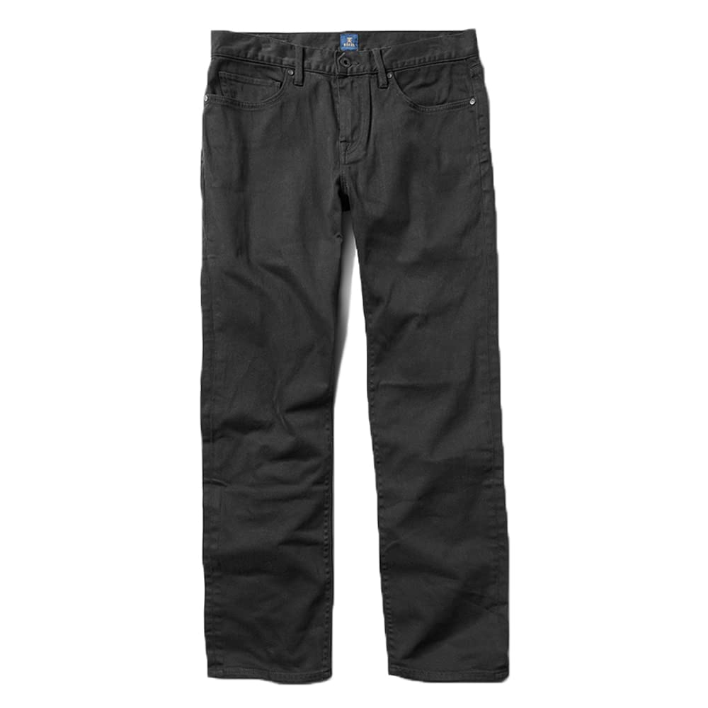 ROARKRoark Men's HWY 128 Straight Fit Broken Twill Jeans, Stylish 5-Pocket Design, Casual Everyday Pant