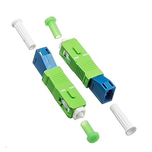 Mouobeet 2-Pack Single Mode 9/125Um Sc/Apc Male To Lc/Upc Female Hybrid Optical Fiber Adapter Connector For Optical Power Meter #TOP2