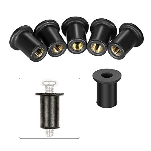DECDEAL 6 unidades M4 / M5 / M6 Kayak Rubber Well Nuts Fixador Wellnuts Kayak Acessórios